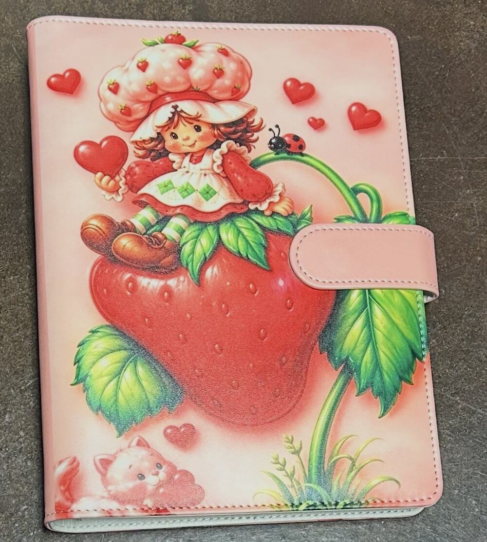 Strawberry Shortcake size A5 Binder w/ stationery paper